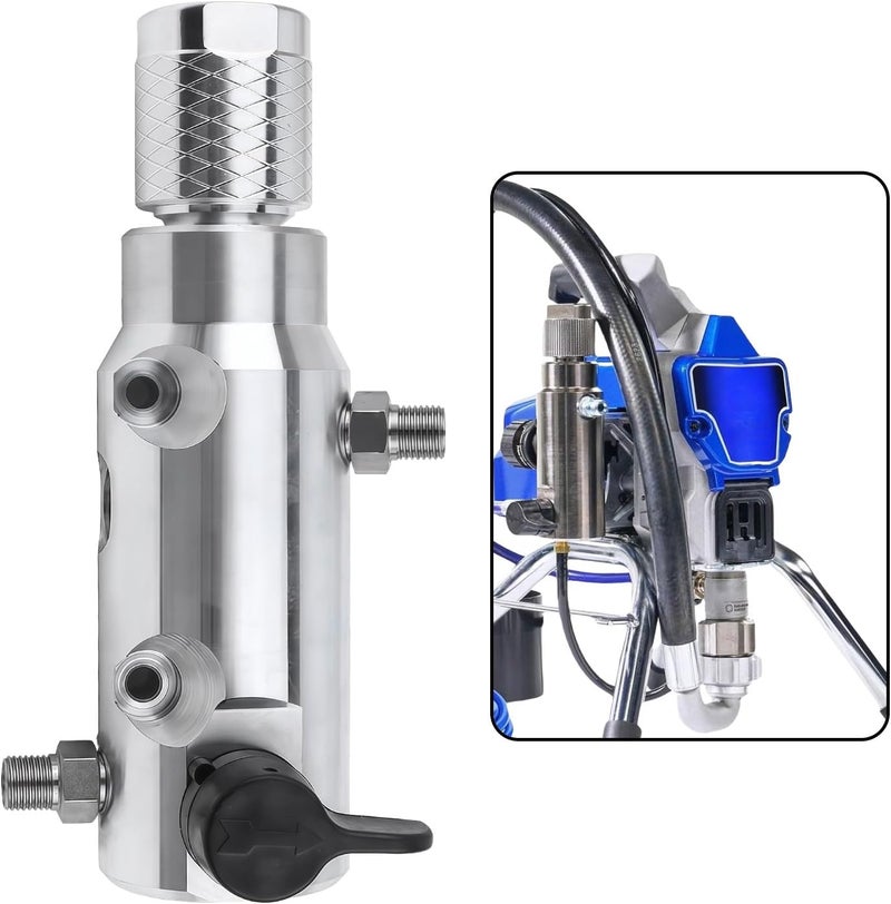 KUEDPEZ 15G455 287167 Fluid Manifold Filter 235014 Prime Spray Valve, Drain Valve,Compatible with Graco 390 395 490 495 595 695 Ultra Max II GMAX Airless Paint Sprayer Replacement Parts - Image 1